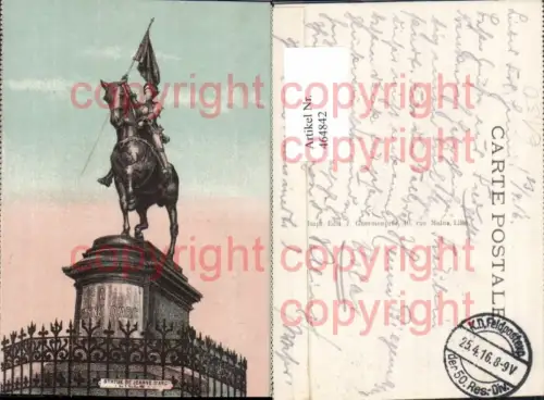 464842,Lille Statue de Jeanne d Arc Monument