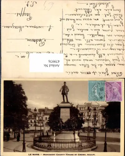 479976,Statue Le Mans Monument Chanzy Crank et Croisy Sculpt