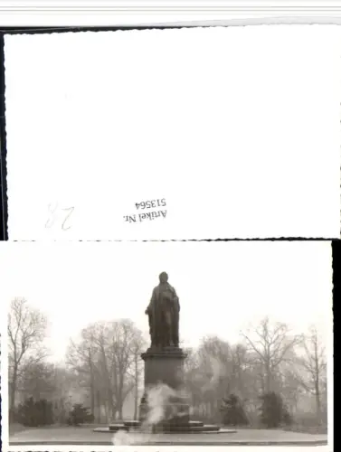513564,Foto AK Schiller oder Goethe Denkmal Statue