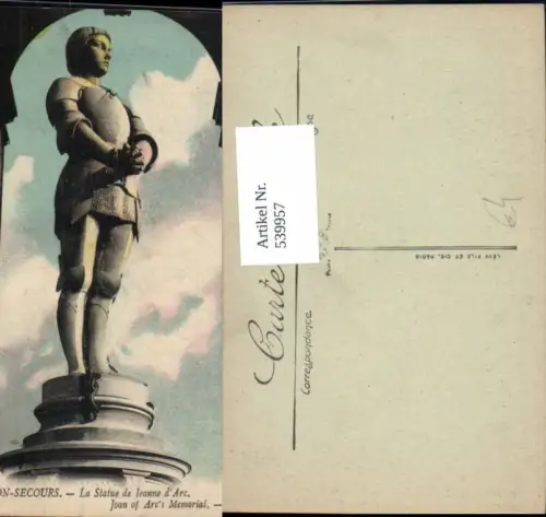 539957,Bon-Secours La Statue de Jeanne d Arc Monument