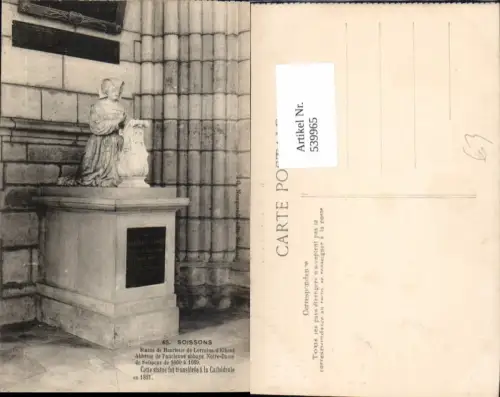 539965,Soissons Statue de Henriette de Lorraine d Elbeuf Notre Dame de Soissons