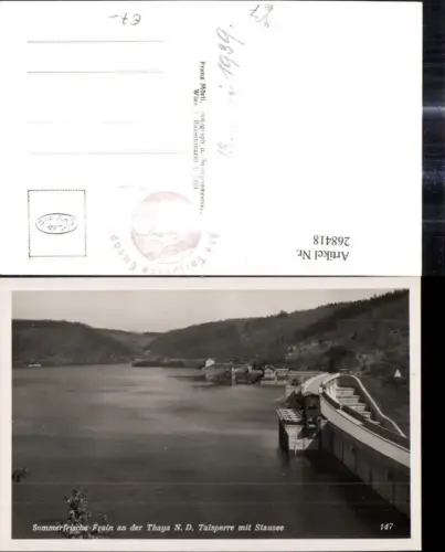 268418,Foto Ak Frain a. d. Thaya Talsperre m. Staustee