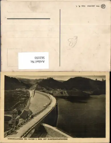 563193,Bobertalsperre Jelenia Gora Hirschberg Talsperre Elektrizitätswerk