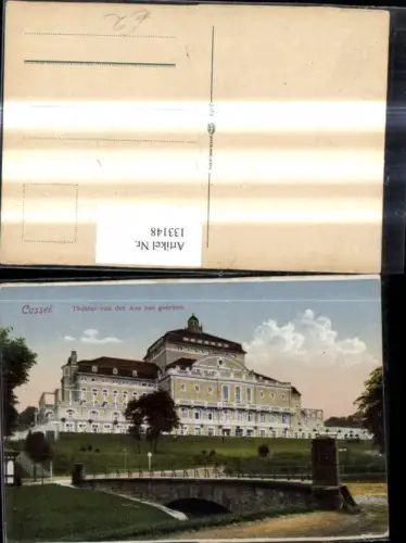 133148,Theater Cassel Kassel Theater v. d. Aue aus gesehen