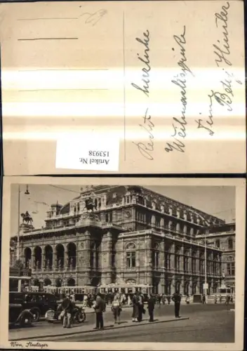 153938,Wien Staatsoper Oper Strassenbahn Auto