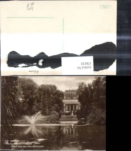 170135,Wiesbaden Blick a. d. Staatstheater Theater Springbrunnen Brunnen i. Vordergrund pub Trinks Co 11