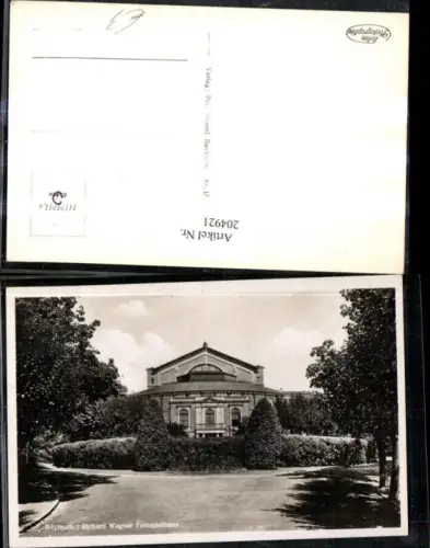 204921,Bayreuth Richard Wagner Festspielhaus Theater Oper