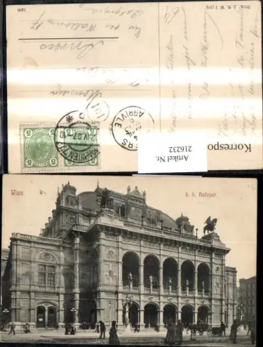 216232,Wien K.k. Hofoper Staatsoper Oper