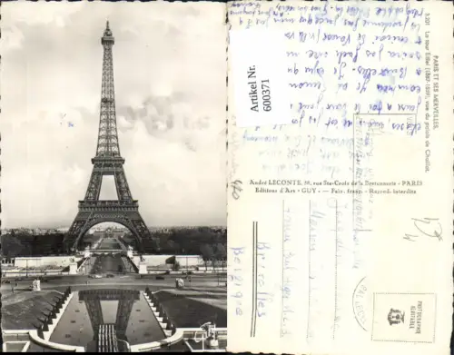 600371,Turm Paris Eiffelturm La Tour Eiffel vue du palais de Chaillot