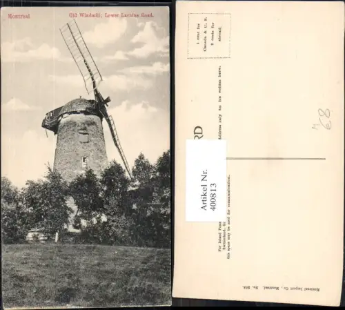 400813,Windmühle Montreal Old Windmill Lower Lachine Road