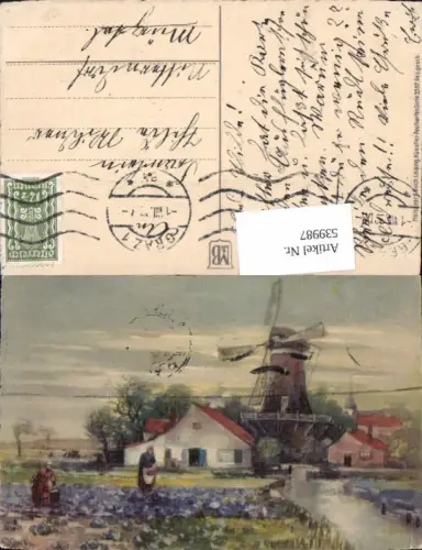 539987,Künstler AK G. Grabe Künstler AK Windmühle Mühle pub Meissner Buch 2357