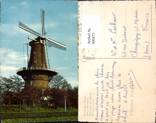 600473,Windmühle Hollandse Molen Dutch Windmill Holland