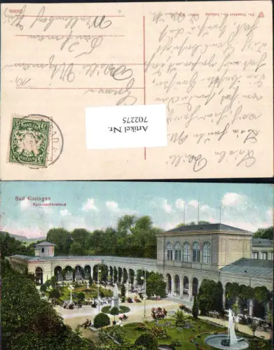 702275 Bad Kissingen Konversationshaus pub Dr. Trenkler e Co. 1908