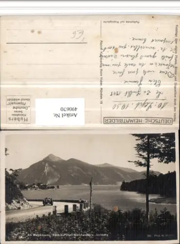 490670,Walchensee See m. Jochberg pub H. Huber 351