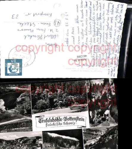 461299,Fränkische Schweiz Pottenstein Teufelshöhe Mehrbildkarte