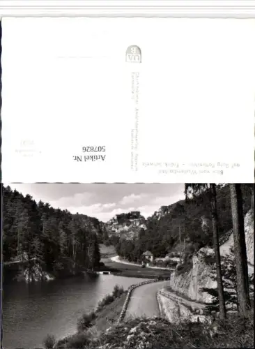 507826,Fränkische Schweiz Blick vom Weihersbachtal auf Burg Pottenstein