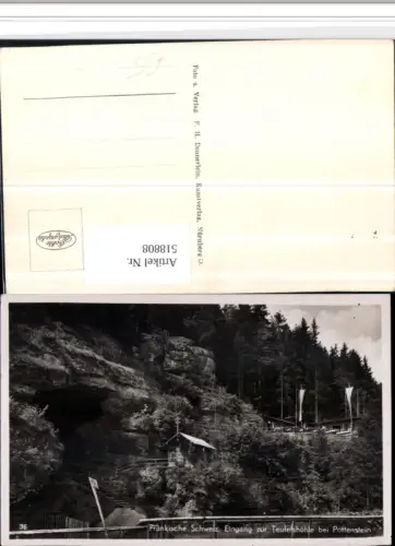 518808,Fränkische Schweiz Eingang zur Teufelshöhle b. Pottenstein