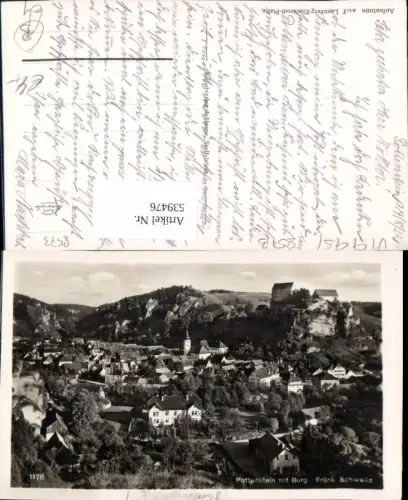 539476,Pottenstein mit Burg Fränkische Schweiz