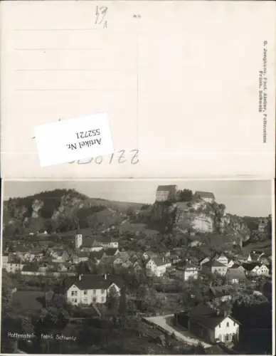 552721,Fränkische Schweiz Pottenstein Teilansicht