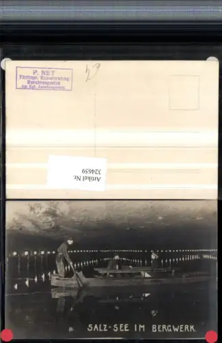 324659,Berchtesgaden Salzsee See im Bergwerk Zille Boot