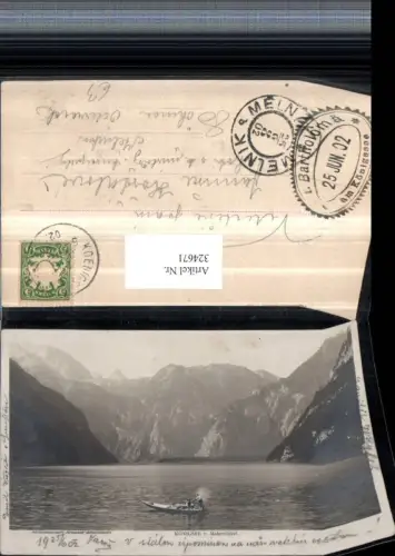 324671,Königssee See b. Schönau Bergkulisse Zille Boot