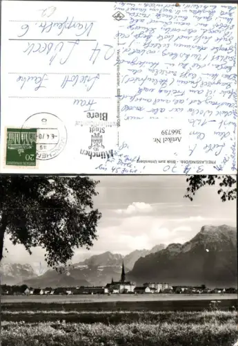 366739,Freilassing Teilansicht m. Untersberg Bergkulisse