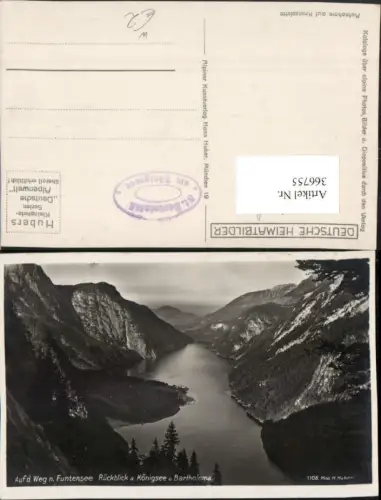 366755,Königssee See b. Schönau m. Bartholomä Bergkulisse pub H. Huber 1108
