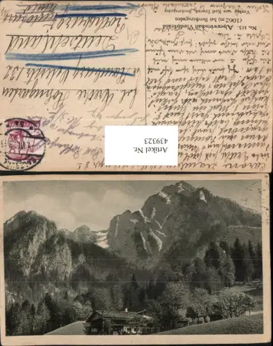 439323,Alpenwirtschaft Vorderbrand b. Berchtesgaden Bergkulisse