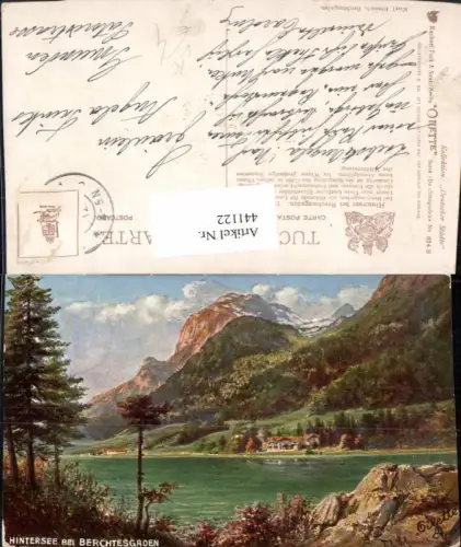 441122,Künstler AK F. A. Schmiedt Hintersee See b. Berchtesgaden pub Raphael Tuck 624