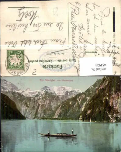 454924,Königssee See b. Schönau Zille Bergkulisse