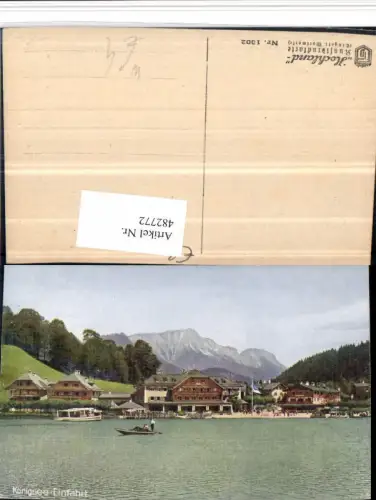 482772,Königssee See b. Schönau Einfahrt Zille Bergkulisse