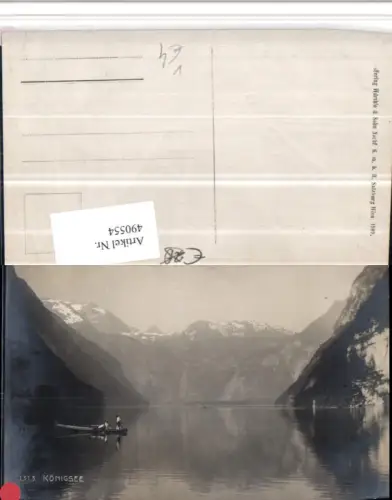 490554,Königssee See b. Schönau Zille Bergkulisse pub Würthle 1313