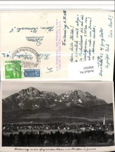 490585,Freilassing Totale m. Stauffen Bergkulisse pub Foto Karl Dietrich