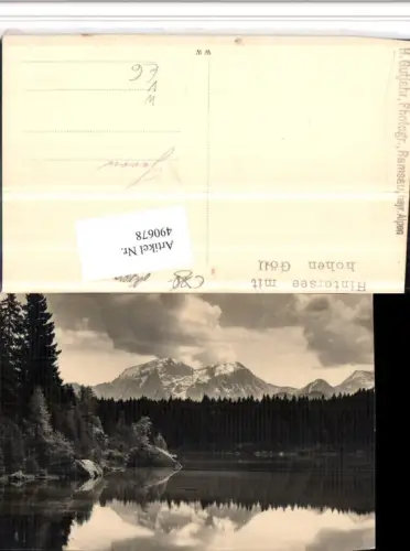 490678,Hintersee See b. Ramsau Bergkulisse pub Foto H. Gutjahr
