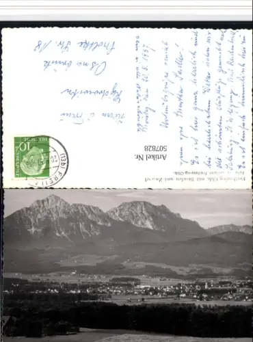 507828,Freilassing Totale m. Staufen u. Zwiesel Bergkulisse