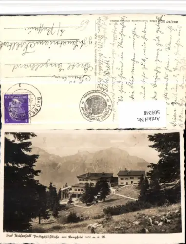 509248,Bad Reichenhall Predigtstuhlbahn Berghotel Bergkulisse