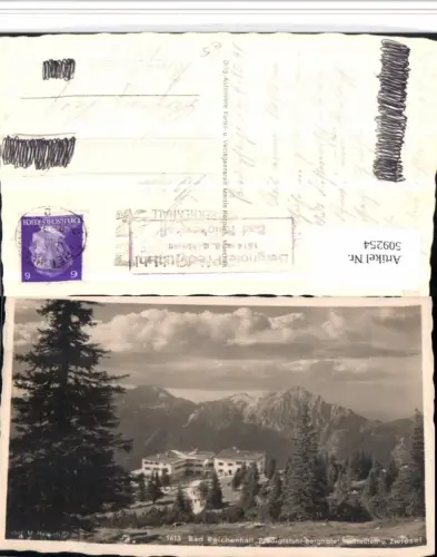 509254,Bad Reichenhall Predigtstuhl Berghotel m. Staufen Bergkulisse