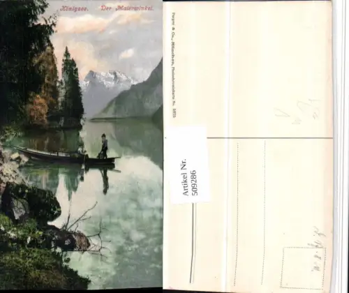 509286,Königssee b. Schönau Malerwinkel Zille Bergkulisse pub Purger e Co 5975