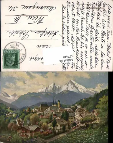 577448,Künstler AK H. Treiber Berchtesgaden