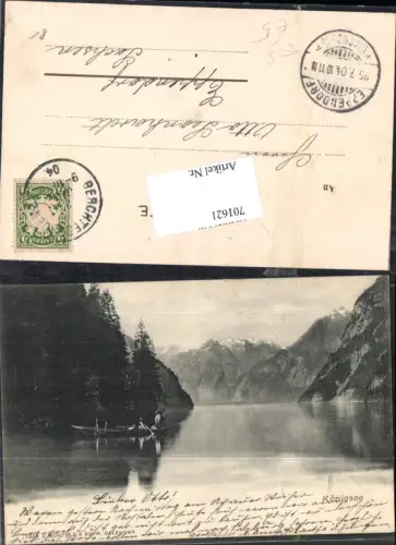 701621 Königsee bei Berchtesgaden pub Würthle e Sohn 1314 Stp Eppendorf