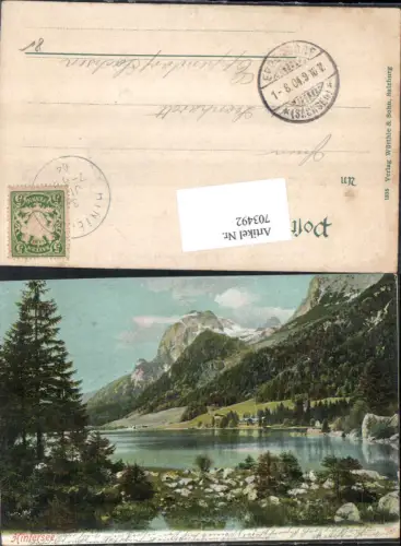 703492 Hintersee bei Ramsau Berchtesgaden Stp. Eppendorf Sachsen 1904