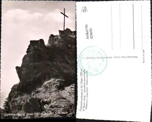 424656,Gipfelkreuz am großen Osser b. Lam