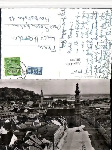 501505,Deggendorf an d. Donau Teilansicht Kirche