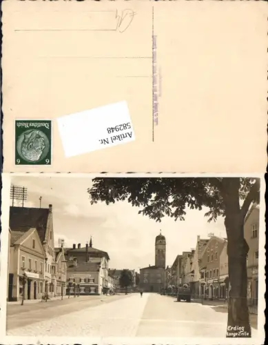 582948,Foto-AK Erding Lange Zeile pub Georg Wolf Pullach Isartal