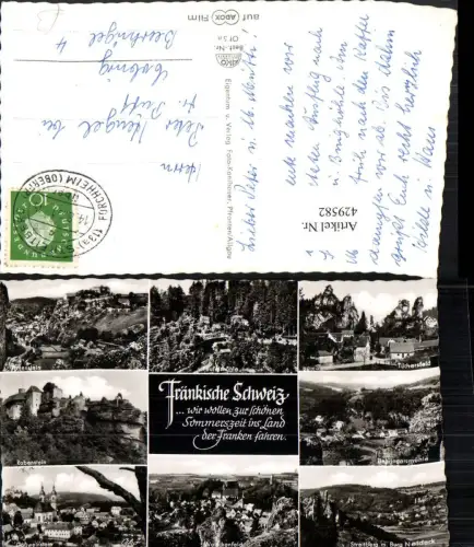 429582,Fränkische Schweiz Pottenstein Gößweinstein Rabenstein Mehrbildkarte