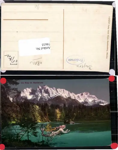 74635,Nixe im Badersee Grainau Garmisch Partenkirchen