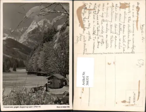 366331,Garmisch-Partenkirchen Rießersee Bergkulisse Winterbild pub H. Huber 806
