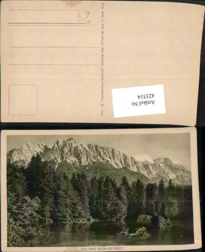 423314,Nixe im Badersee See b. Grainau Garmisch Bergkulisse