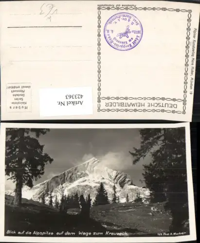 423363,Blick auf die Alpspitze b. Garmisch Bergkulisse pub H. Huber 125