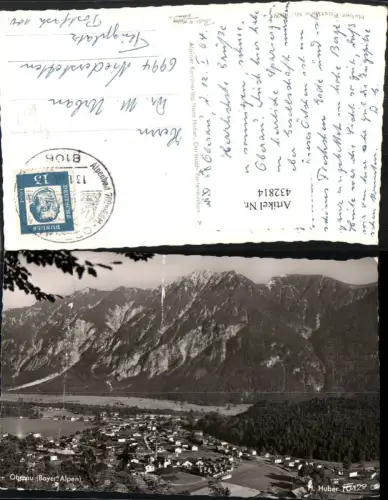 432814,Oberau Totale Bergkulisse pub H. Huber 10429